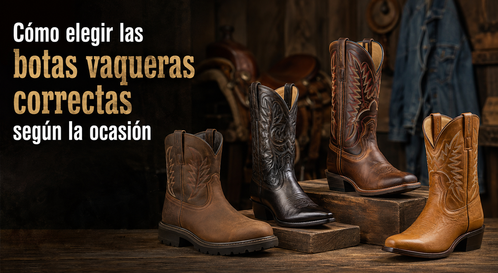 Cómo elegir las botas vaqueras correctas según la ocasión