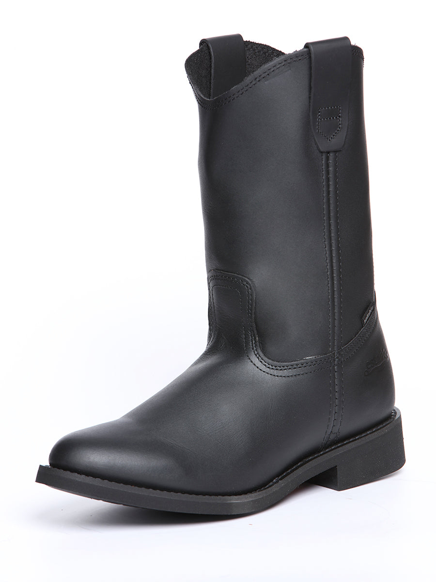 Bota de trabajo Establo para hombre - Cuero Grasso - Negro 311