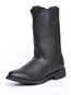Establo Men's Work Boot - Leather Grasso -  Black 311