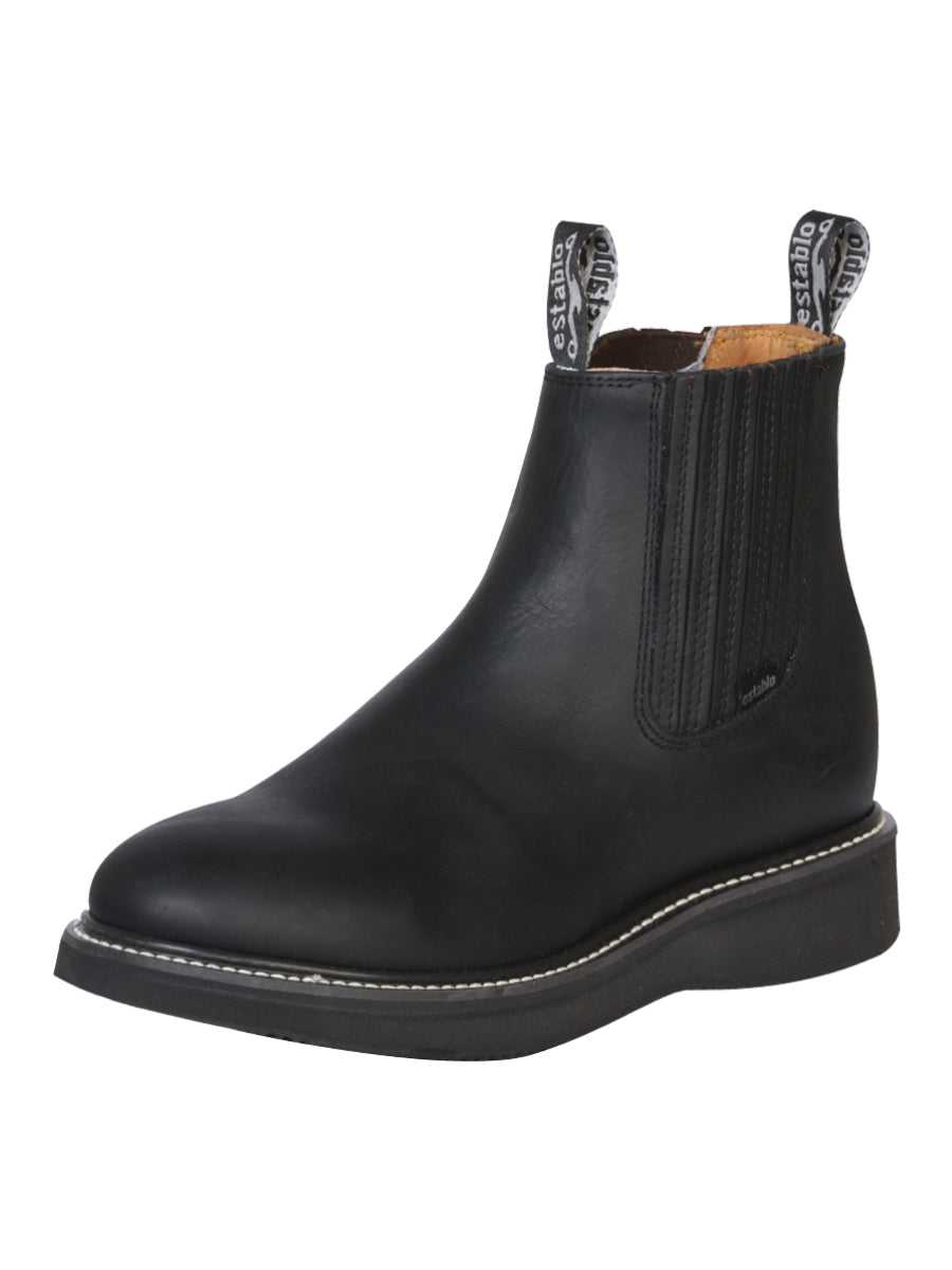 Botín de trabajo para hombre Establo - Piel Grasso

 - Negro 320