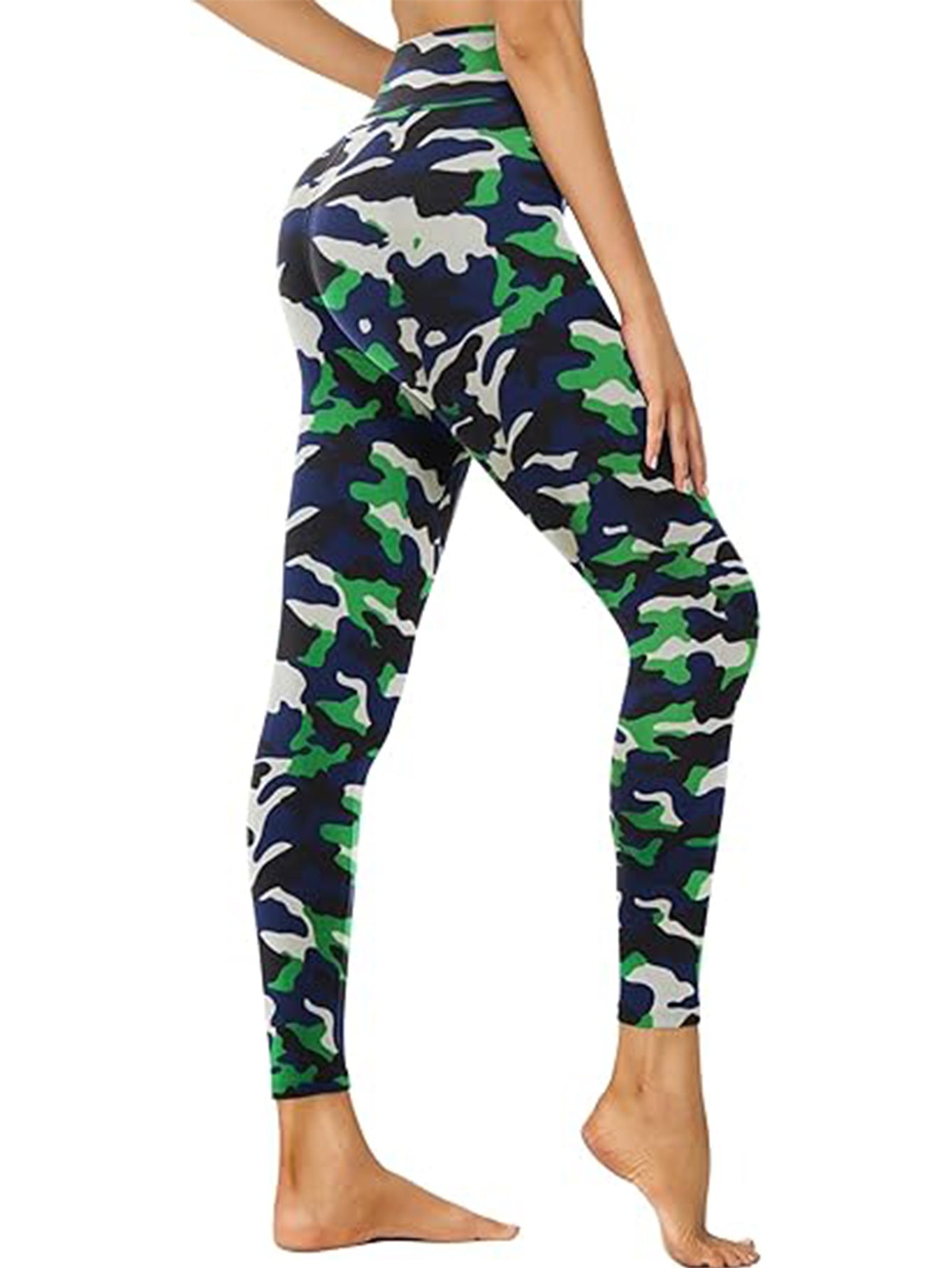 Leggings camuflaje de tiro alto recortados