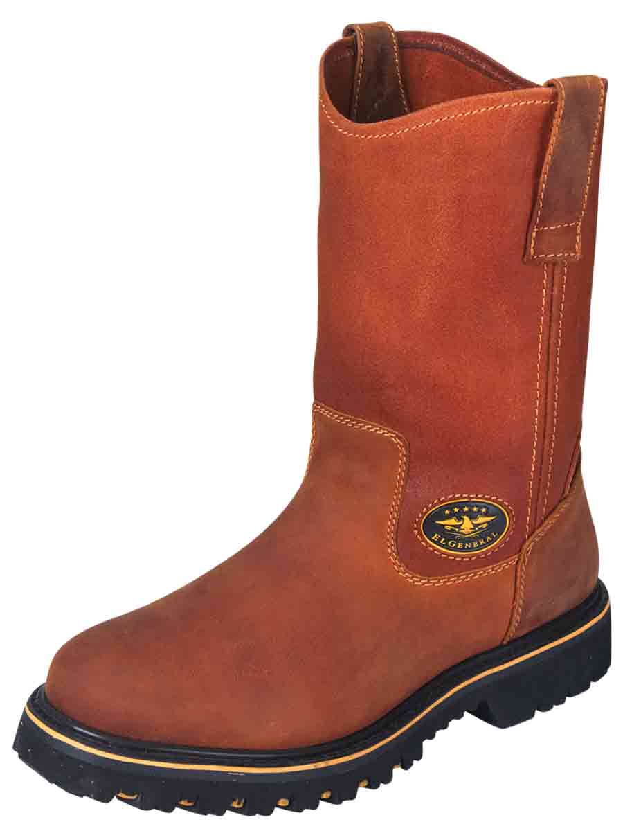 Bota de trabajo para hombre El General con puntera de acero - Miel 31329