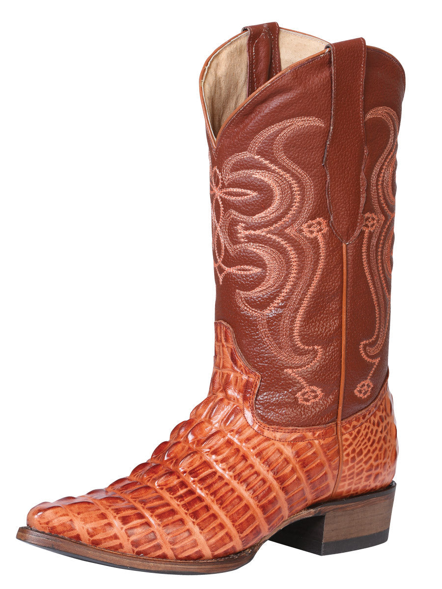 Bota vaquera El Señor de los Cielos - Caimán - Coñac 40841