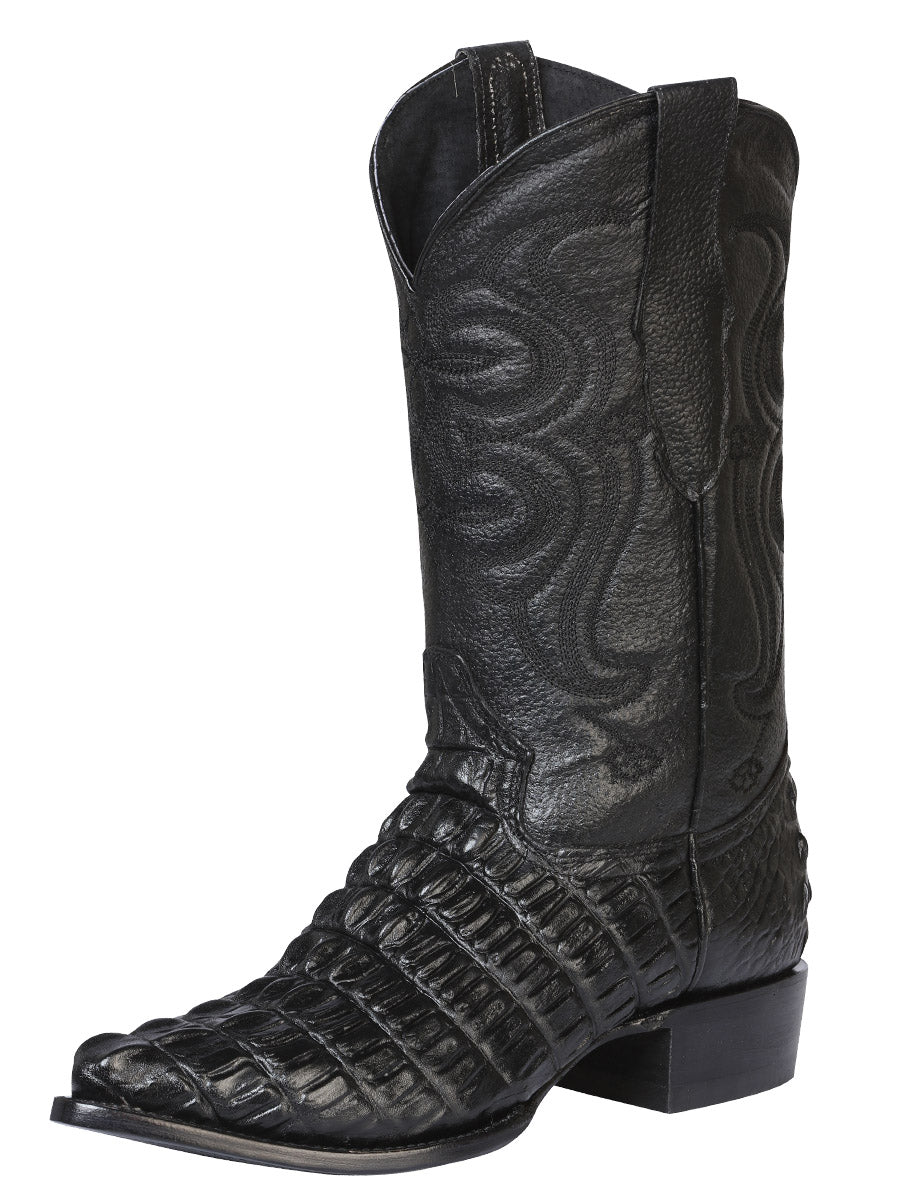 Bota vaquera El Señor de los Cielos - Caimán - Negra 40842