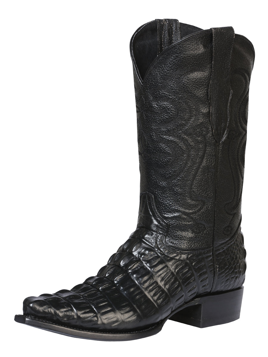 Bota vaquera El Señor de los Cielos - Caimán - Negra 40854