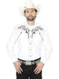 El General Embroidery Western Shirt White/Black 41004