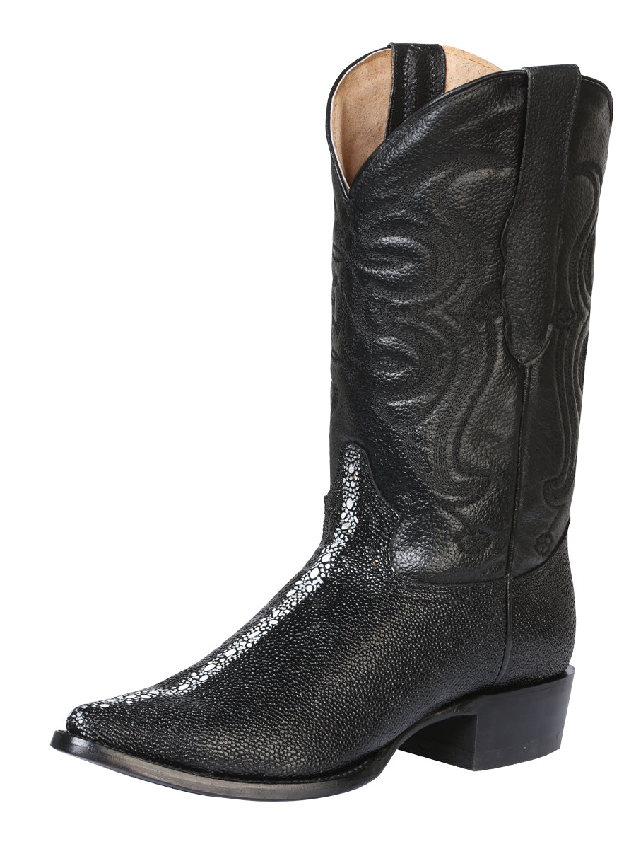 Bota de vaquero El Señor de los Cielos - Estampado Manta - Negro 41528