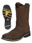 Establo Men’s Steel Toe Work Boot - Crazy Leather Tan with Steel Toe 41544