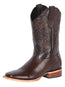 Bota vaquera de cuero para hombre El General con punta cuadrada - Lagarto estampado 41791