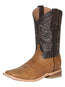El General Men's Square Toe Cowboy Boot - Floater Light Brown 43009