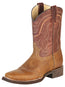 El General Men's Square Toe Cowboy Boot - Crazy  Honey 43012