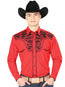 Camisa Bordada El Señor de los Cielos Roja/Negra 43298