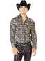 Camisa Informal Marrón de Manga Larga 43539
