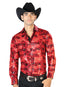 Red And Gold Casual Long Sleeve Shirt 43572