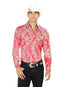 Red Casual Long Sleeve Shirt 43581