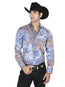Blue Casual Long Sleeve Shirt 43582