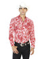Red Casual Long Sleeve Shirt 43583