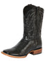 100 Años El General Men’s Cowboy Boot - Caiman Belly Print Black 43633