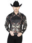 Senor de Los Cielos Black Long Sleeve Dress Western Shirt 43669