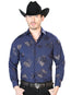 Navy Casual Long Sleeve Shirt 43843