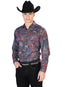 Red Casual Long Sleeve Shirt 43867