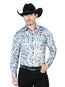 Camisa casual de manga larga multicolor 43933