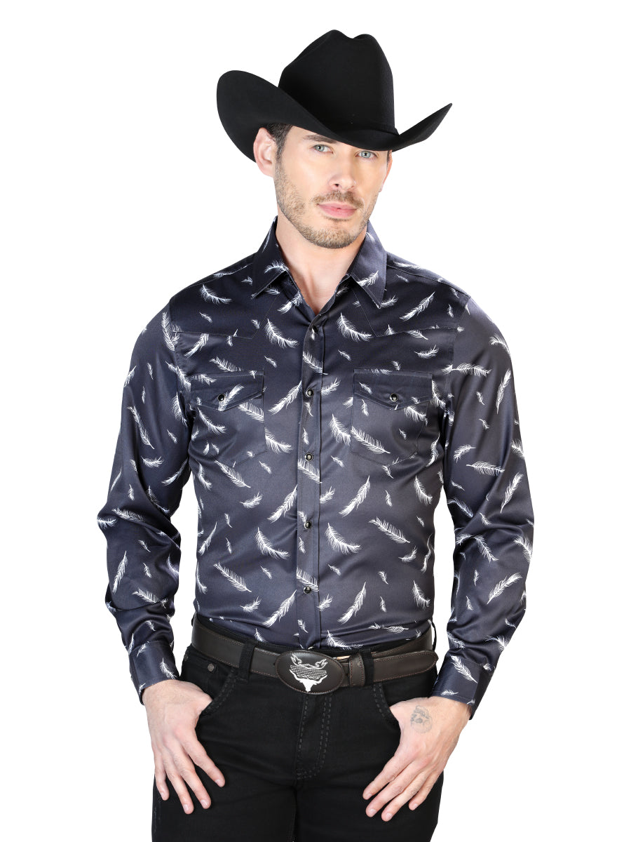 Black Casual Long Sleeve Shirt 43934