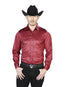 Camisa Borgoña Casual de Manga Larga 43955