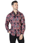 Red Casual Long Sleeve Shirt 44047