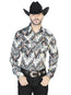 Gray Casual Long Sleeve Shirt 44067