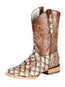 Botas de rodeo El General para hombre de piel de monstruo exótico - Crema 44114