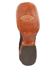 El General Men's Exotic Monster Fish Rodeo Boots - Brown 44116