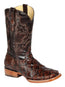 El General Men's Exotic Monster Fish Rodeo Boots - Brown 44116