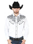 Camisa bordada El Señor de los Cielos Blanca/Negra 44188