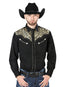 Camisa Western Bordada El General Negra/Oro 44192