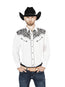 El General Embroidery Western Shirt White/Black 44194