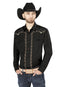 Camisa Vaquera Bordada El General Negra/Dorada 44200