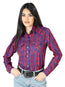 Camisa Western Mostaza de Manga Larga para Mujer 44203