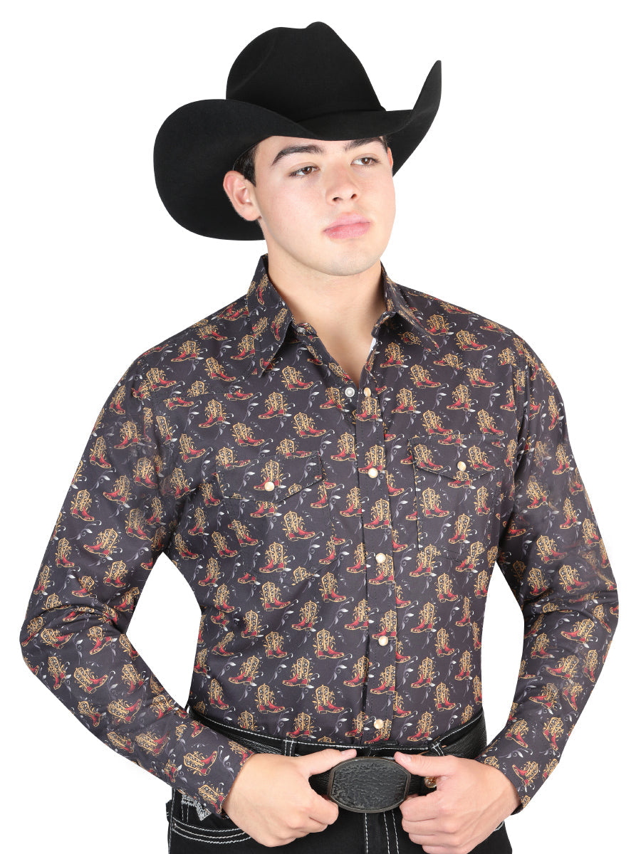 Camisa Western El General Negra 44304
