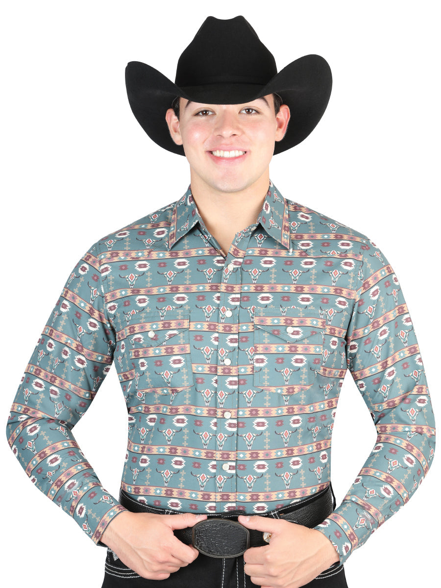 Camisa Vaquera Verde Oscuro El General 44310