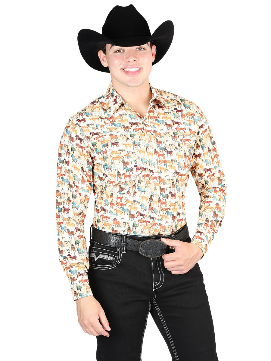 Camisa Occidental Khaki El General 44324