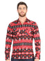 Camisa casual de manga larga El General - Roja 44396