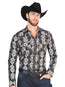 Camisa casual de manga larga de El General Negra 44402