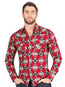 Camisa casual de manga larga El General Roja 44404