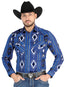 El General - Camisa casual de manga larga - Azul 44474