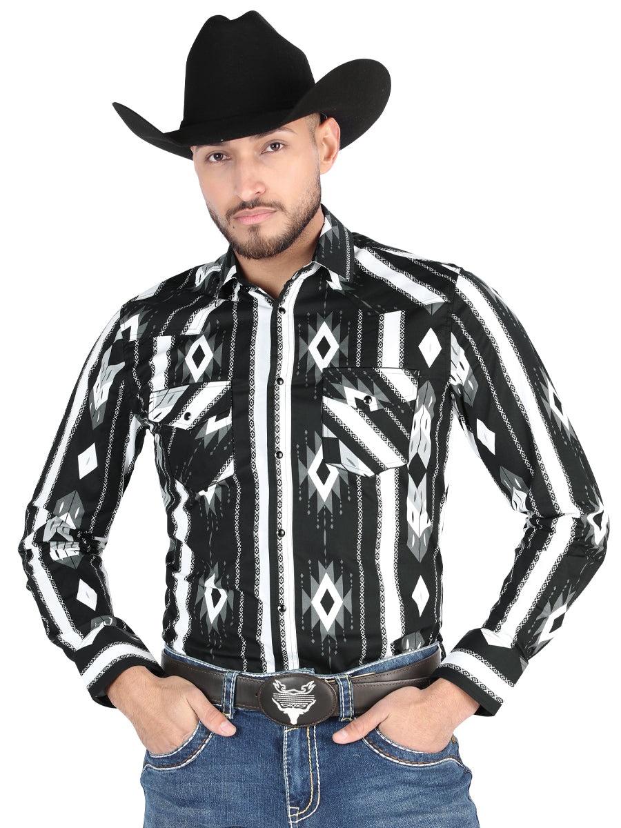 El General - Camisa informal de manga larga - Negro 44475