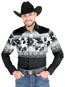 El General - Camisa informal de manga larga - Negra 44485