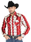 El General - Camisa informal de manga larga - Borgoña 44490