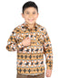 Camisa informal de manga larga de El General, amarilla 44493