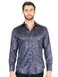 Camisa Informal El General Azul Marino/Dorado de Manga Larga 44548